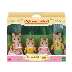 Tiger Cat Family Figurine Epoch D Enfance Sylvanian image-1