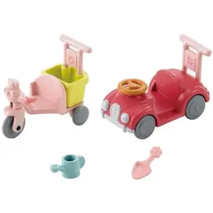 Tricycle figurine with car Epoch D Enfance Sylvanian image-0