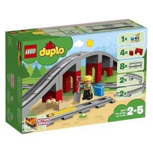 Train track and bridge building set Lego Duplo image-3