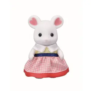 Marshmallow Mouse Family Figurine Epoch D Enfance Sylvanian image-2