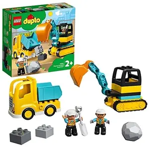 Truck + digger building sets Lego Duplo image-0