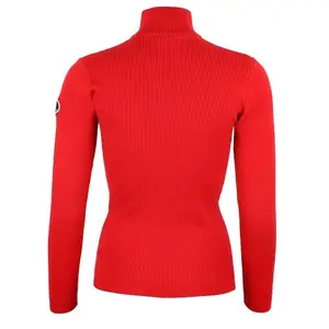 Saltador feminino de gola alta com meio zíper Peak Mountain Acharly image-1