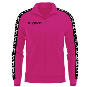 ba13-0006-knitted-sweat-jacket-with-stripe-for-kids-givova-fuxia