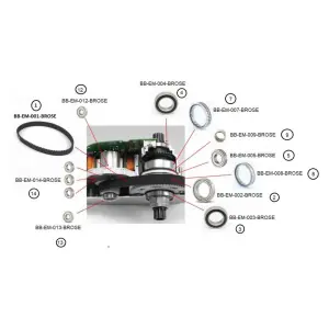 Freilauflager für Bürstenmotor Black Bearing Bosch Repère 007 image-1