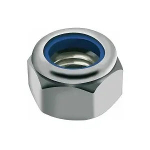 Ανοξείδωτα παξιμάδια Black Bearing M6 Nylstop (x25) image-0