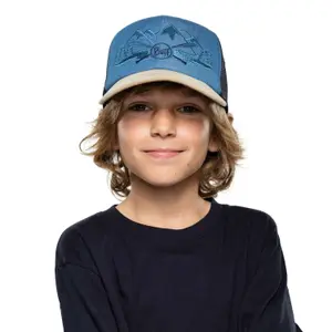 Children's cap Buff trucker brany denim image-3