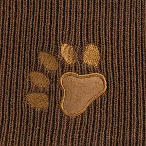 Children's knitted hat Buff funn bear fossil image-1