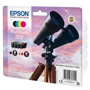 Confezione da 4 cartucce d'inchiostro Epson Jumelles 502
