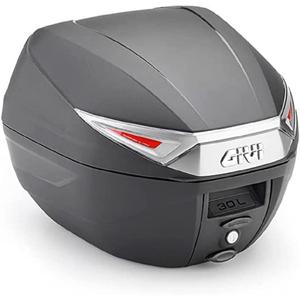 c30nt-motorcycle-top-case-with-smoked-cat-givi-monolock-30lt-smoky-gray-one-size