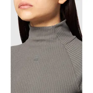 Pull slim côtelée col montant femme G-Star image-4