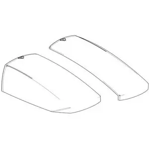 Couvercle top case Shad sh23 aluminium g/d