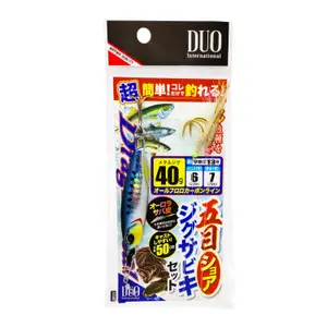 Kit Duo Drag Metal Shore Jig Sabiki Set 40g image-0