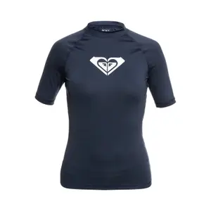 Top de surf feminino de manga curta Roxy Whole Hearted