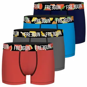 Children's organic cotton boxer shorts Freegun (x4) image-5
