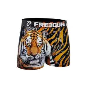 Boxer en polyester recyclé imprimé animaux sauvage Tigre Freegun image-2