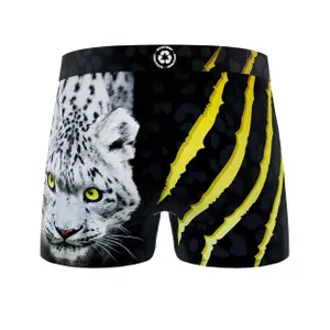 Recycled polyester boxer shorts with panther print for kids Freegun image-2