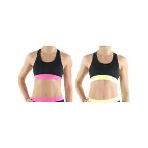 Lot de 2 Brassières de sport avec ceinture élastiquée femme Freegun Aktiv image-2