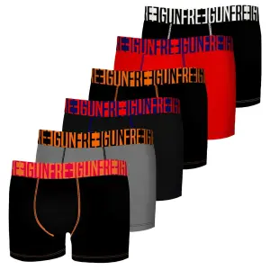 Children's plain cotton boxer shorts Freegun (x6) image-3