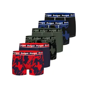 Children's printed cotton boxer shorts Freegun (x6) image-5