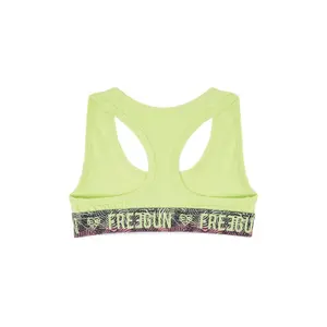 Organic cotton bra with sublimation belt girl Freegun image-1