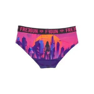 Boxer printed comic city girl Freegun image-1