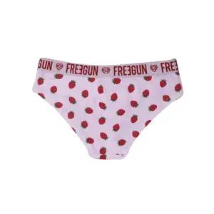 Boxer en coton imprimé d'eau fraise femme Freegun image-1