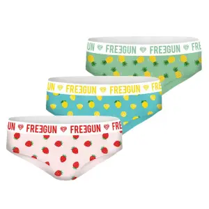 Boxer en coton femme Freegun Water Print Fruits (x3) image-1