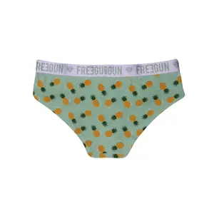 Set of 3 girls' pineapple-print cotton boxer shorts Freegun image-1