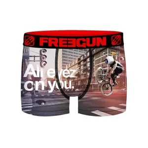 Skateboarding and surfing bike boxer shorts for kids Freegun image-0