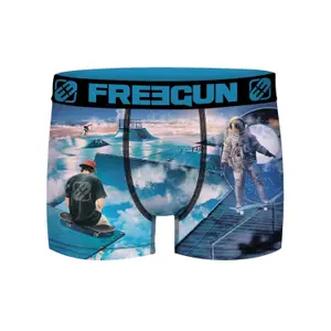 Surrealistické boxerky s potiskem skate a surf vysoké Freegun image-0