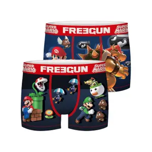Set of 2 children's boxers Freegun Super mario image-2