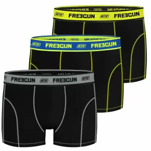 Plain children's boxer shorts Freegun Aktiv (x3) image-2
