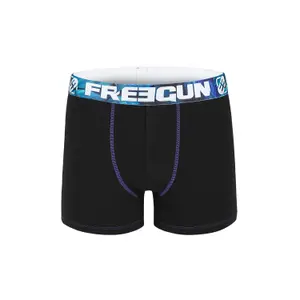 Boxer en coton bio uni hiver Freegun (x4) image-1