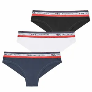 Slip brésiliens coton uni femme Fila (x3) image-2