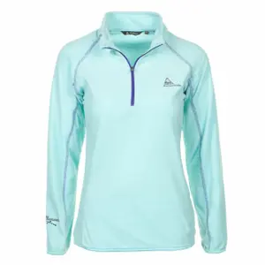 Micro fleece half zip sweatshirt for girls Peak Mountain Gafine image-0