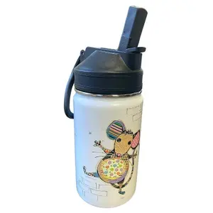 Gourde avec paille Souris enfant Kiub Kook image-4