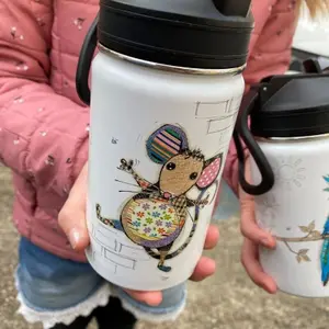 Gourde avec paille Souris enfant Kiub Kook image-5