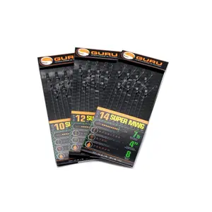 Set van 6 standaard gemonteerde haken Guru smwg hair 4" image-3