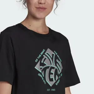 Camiseta de mujer Adidas Five Ten Cropped Graphic image-4