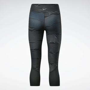 Leggings da donna Reebok Running Printed Capri image-1