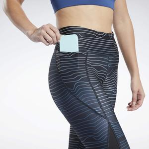 Leggings da donna Reebok Running Printed Capri image-3