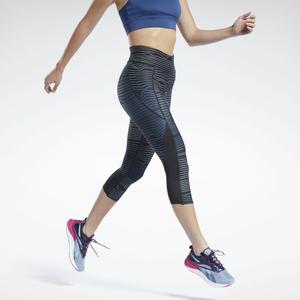 Leggings da donna Reebok Running Printed Capri image-5