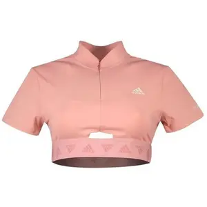 Camiseta de mujer adidas Hyperglam Crop Zip image-0