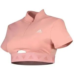 Camiseta de mujer adidas Hyperglam Crop Zip image-1