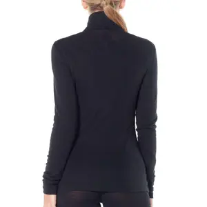 Långärmad polotröja med halv dragkedja för damer Icebreaker 175 everyday image-2