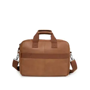 Sac bandoulière Eastpak Tomec Brownie Leather image-1