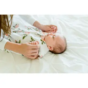 Lightweight baby sleeping bag in cotton muslin Little Unicorn image-3