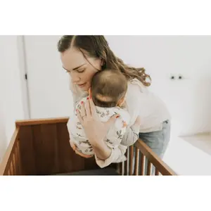 Lightweight baby sleeping bag in cotton muslin Little Unicorn image-3