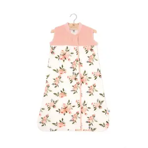 Quilted baby sleeping bag in cotton Little Unicorn image-0