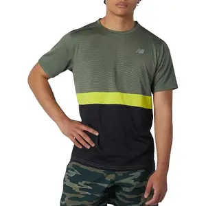 T-Shirt New Balance striped accelerate image-0